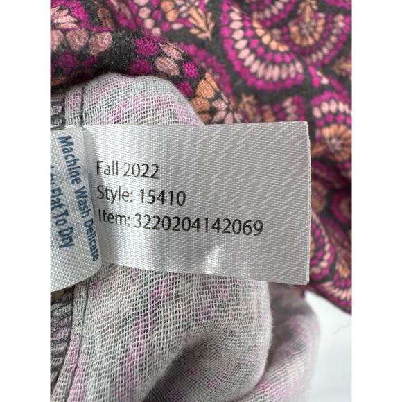 Marine Layer Printed Colette Doublecloth Top in Fan Block Print Size Small - Picture 5 of 6